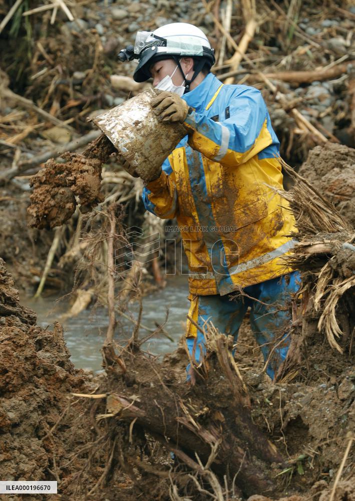 Aftermath of torrential rain in southwestern Japan