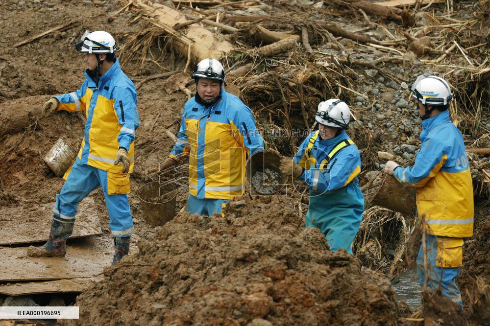 Aftermath of torrential rain in southwestern Japan
