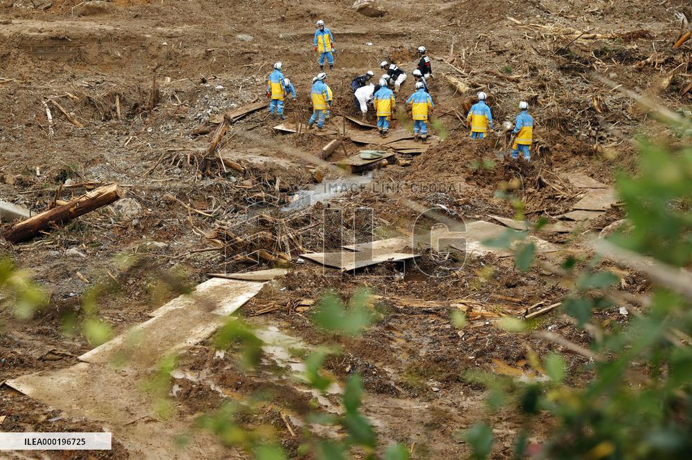 Aftermath of torrential rain in southwestern Japan
