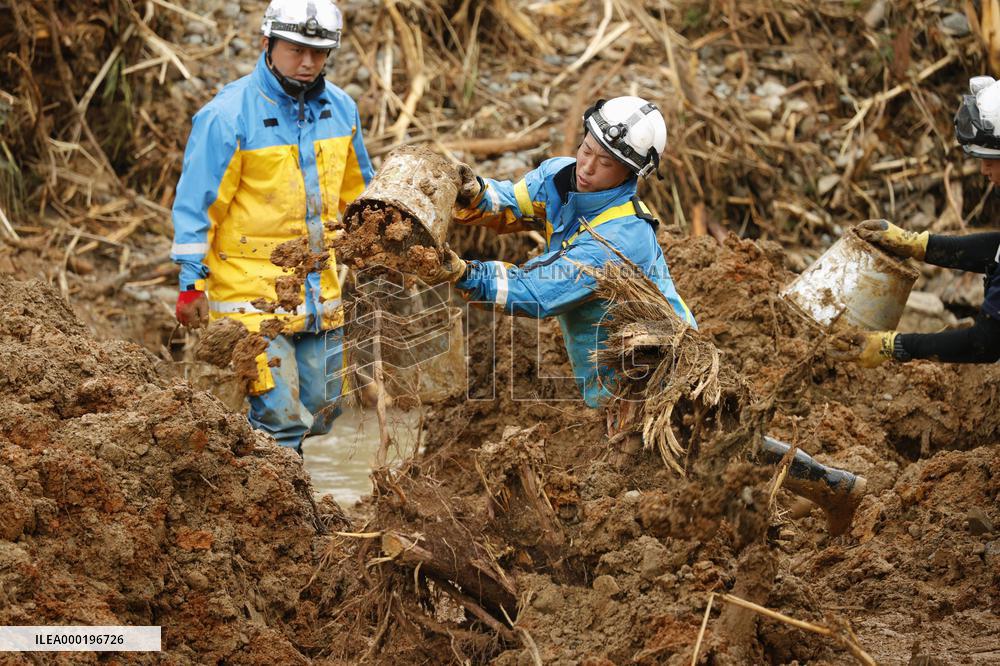 Aftermath of torrential rain in southwestern Japan