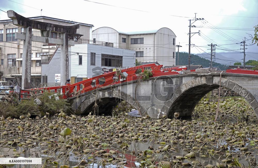Aftermath of torrential rain in southwestern Japan