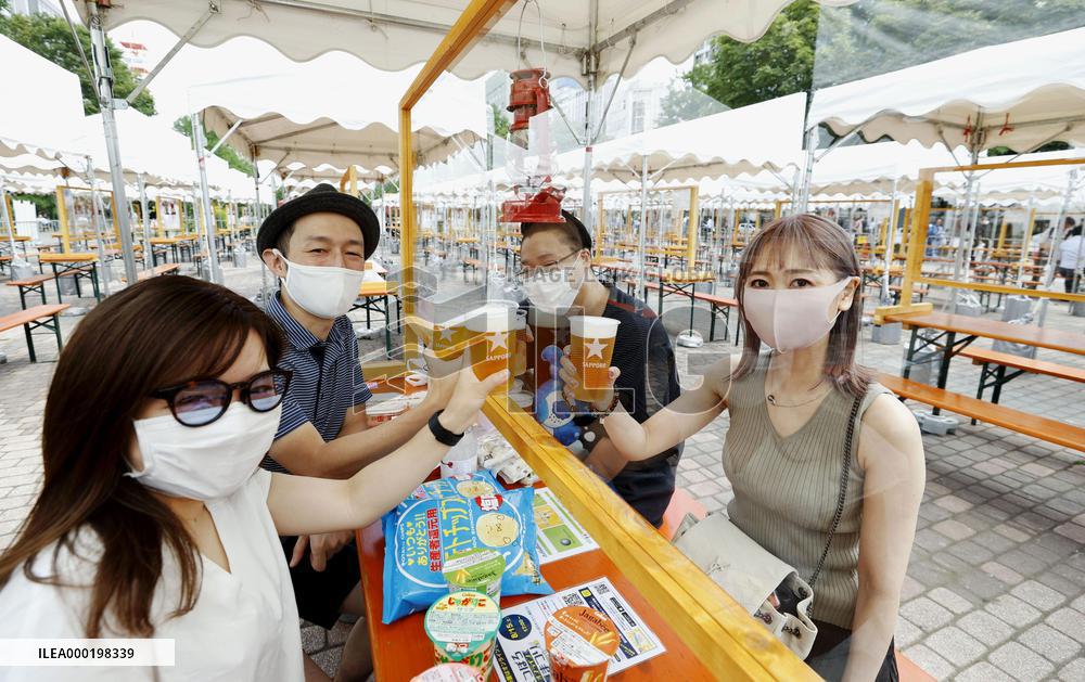Beer garden in Sapporo