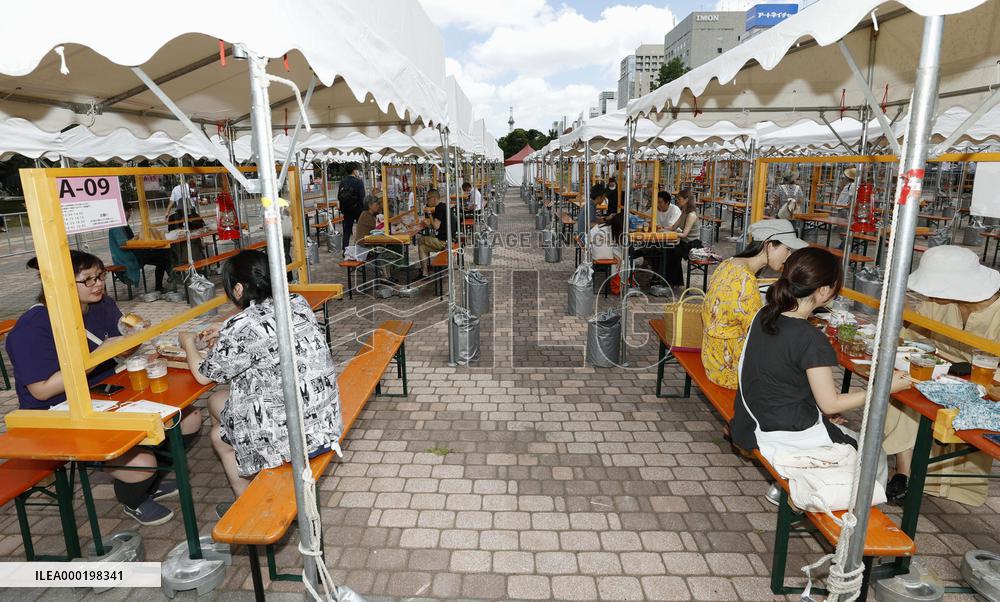 Beer garden in Sapporo