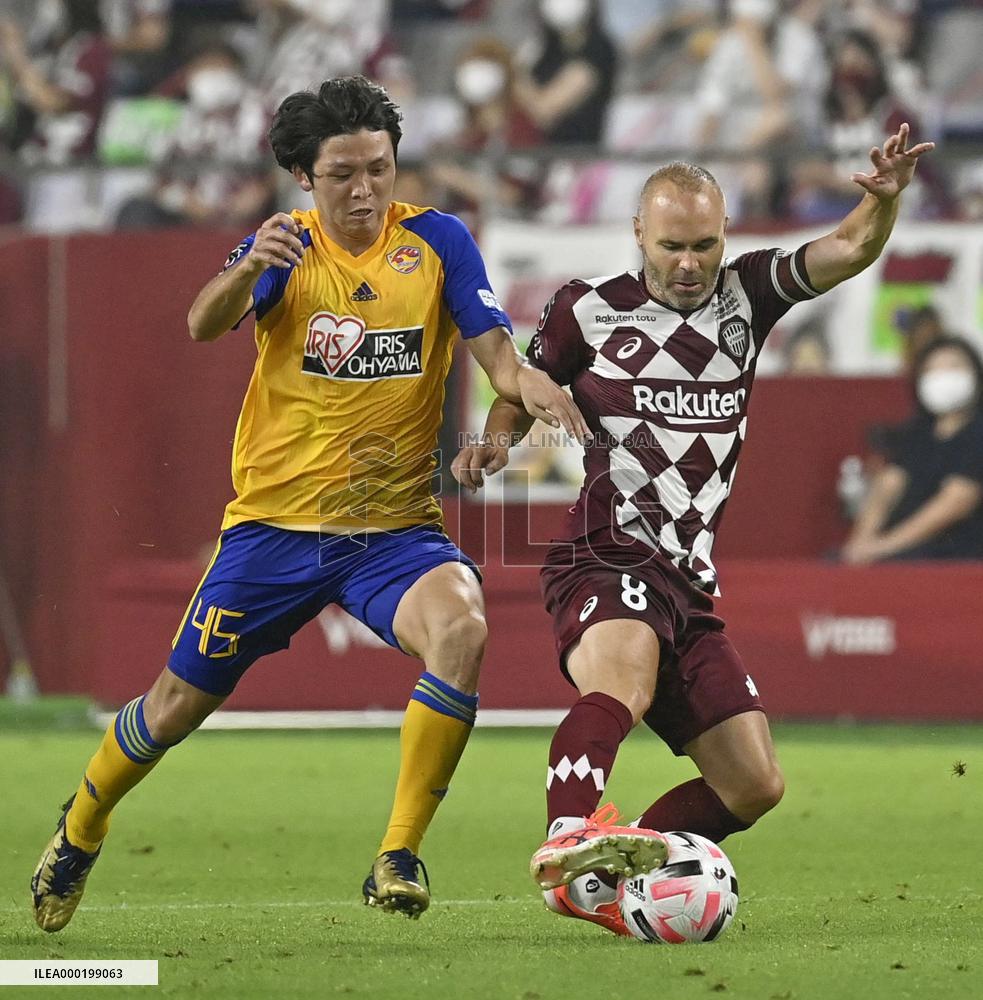 Football: Vissel Kobe vs Vegalta Sendai