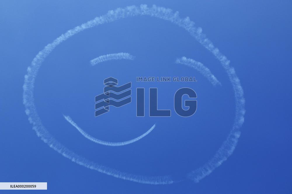 Smiley face in the sky