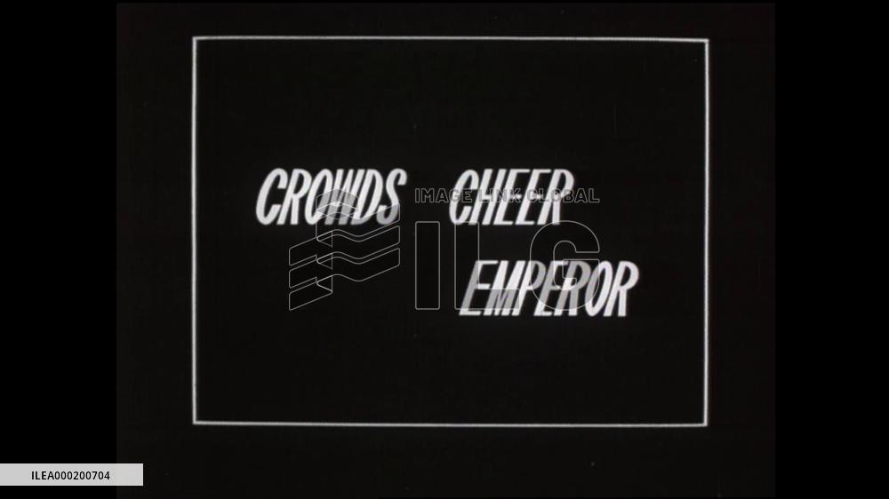 CROWDS CHEER EMPEROR