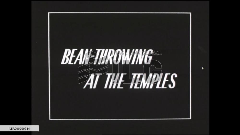 BEAN-THROWING AT THE TEMPLES