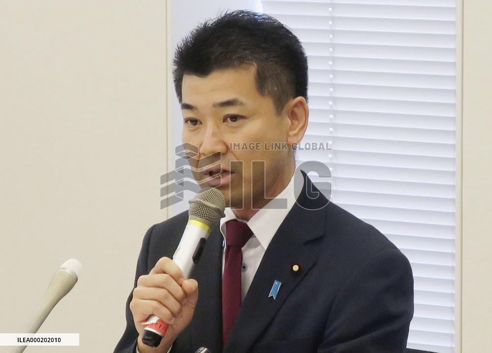 Leadership race of new opposition party in Japan