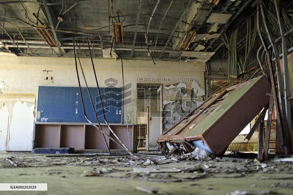 Tsunami-hit school in northeastern Japan