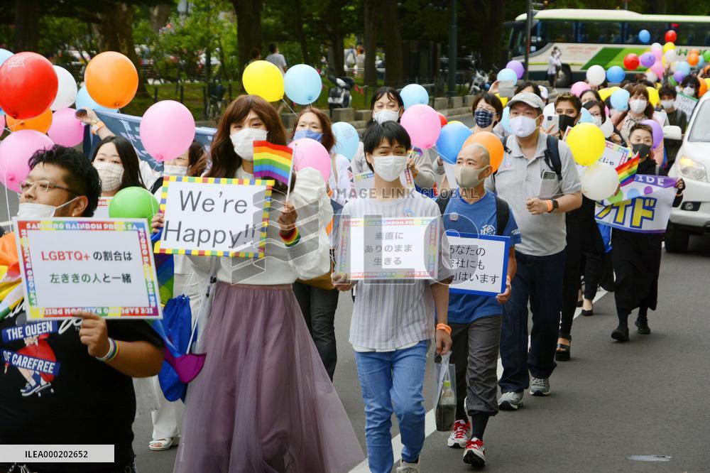 LGBT parade in Sapporo