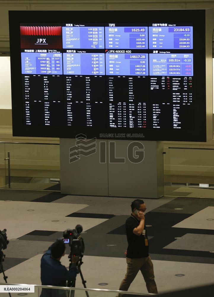 Tokyo stock trading stops due to system glitch