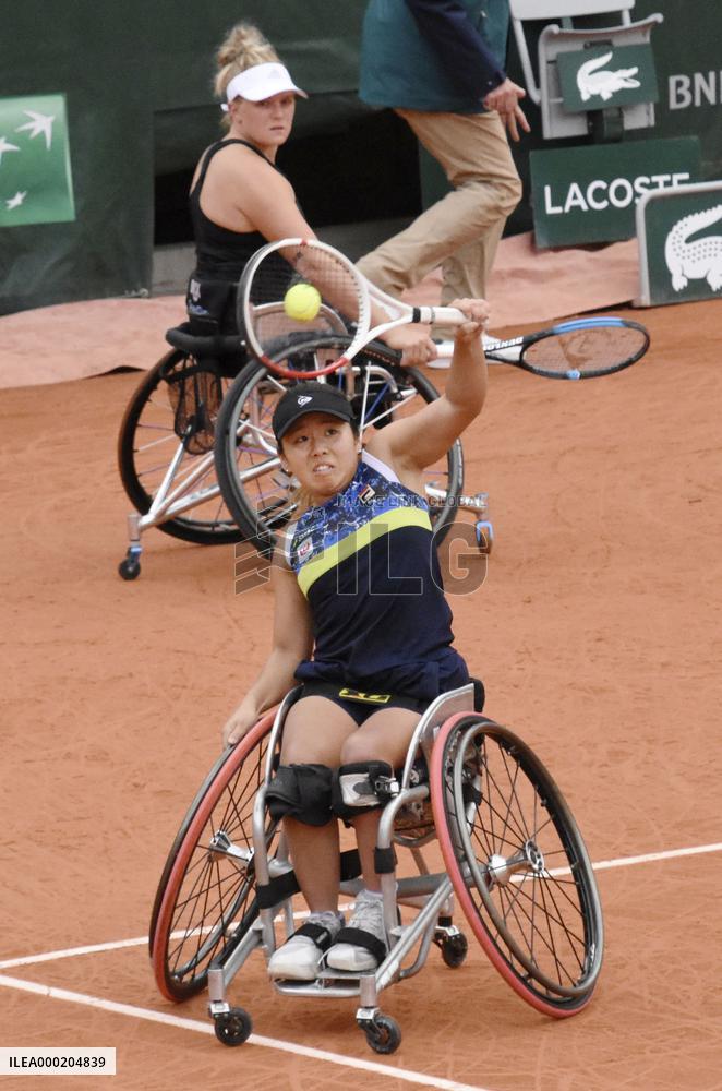 Tennis: French Open women's wheelchair doubles final