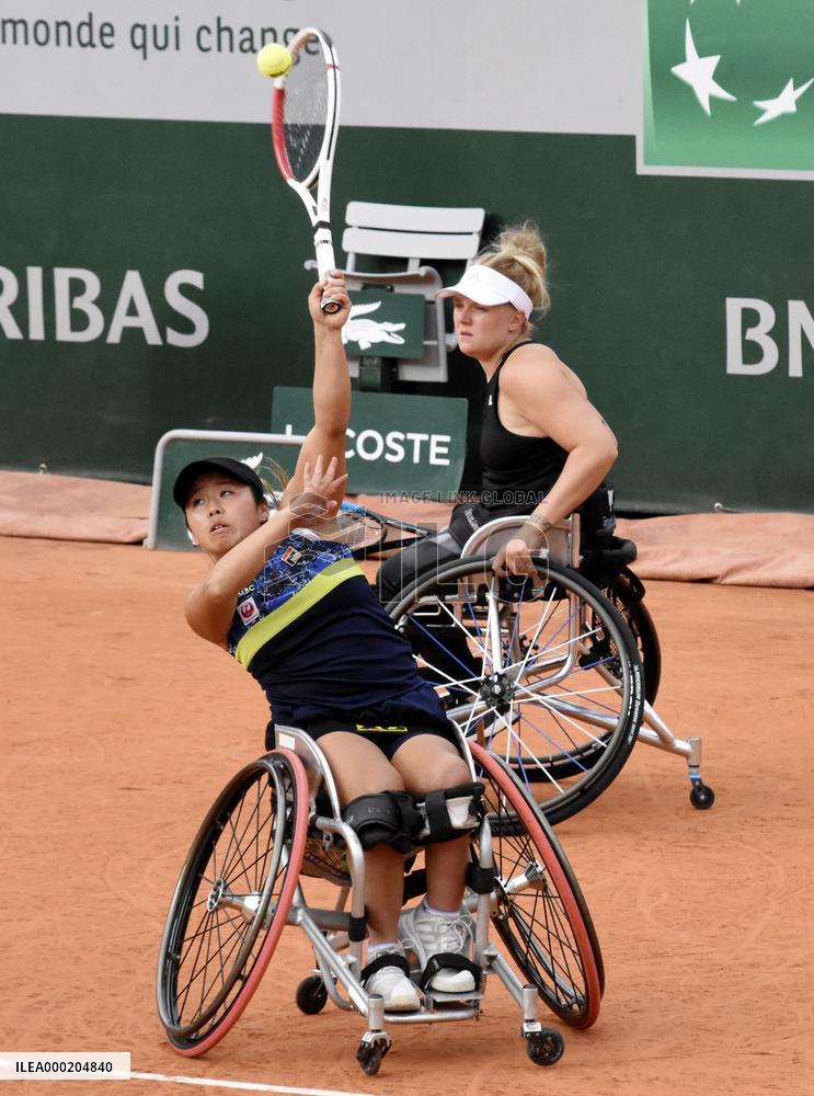 Tennis: French Open women's wheelchair doubles final
