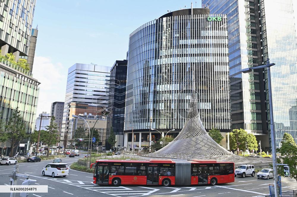 Trial of new public transportation in Nagoya