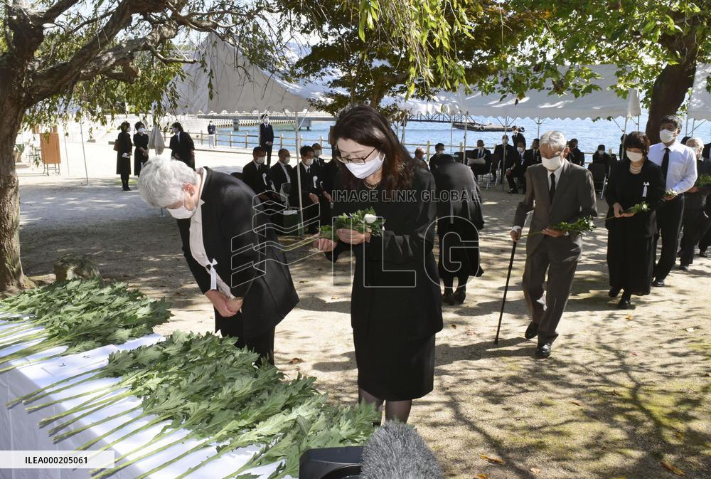 Memorial service for people who worked on WWII poison gas production
