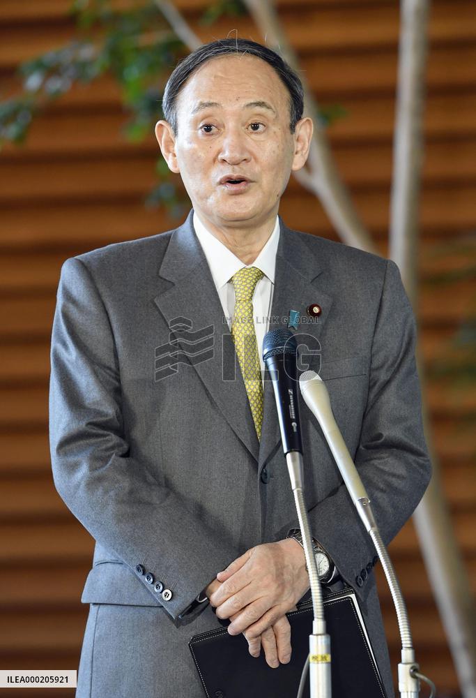 Japan PM Suga congratulates Biden on becoming U.S. president