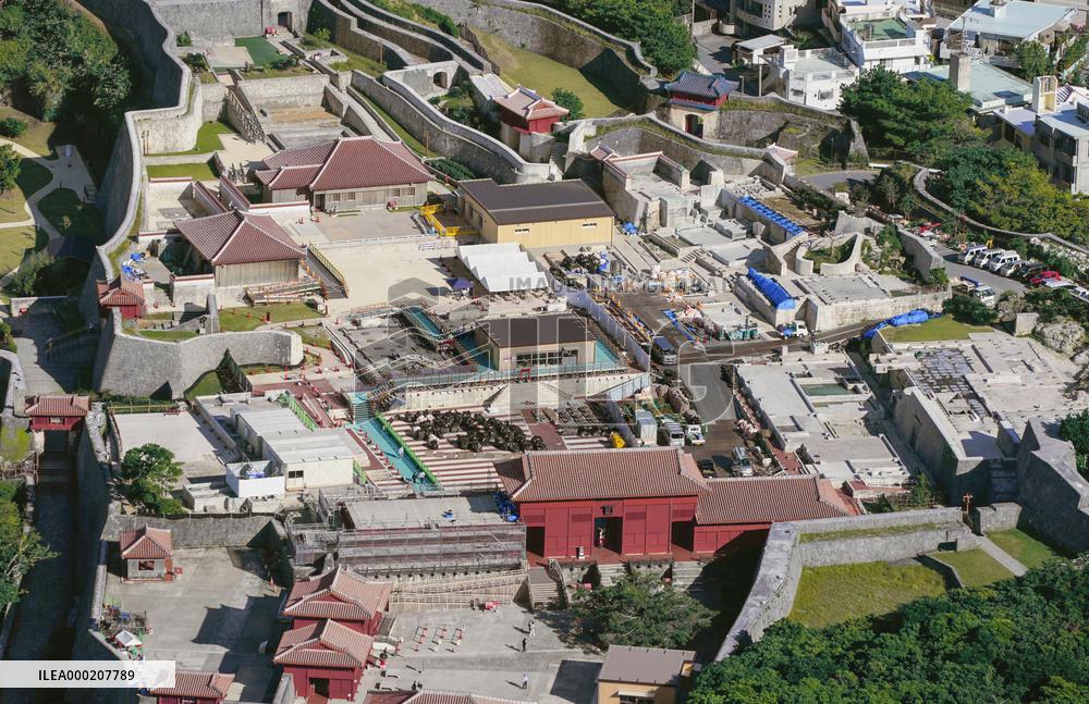 Restoration of fire-hit Shuri Castle in Okinawa
