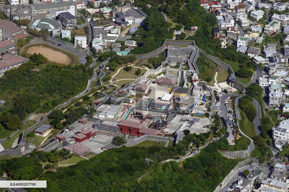 Restoration of fire-hit Shuri Castle in Okinawa