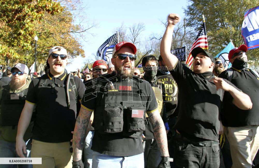 Trump supporters after U.S. presidential election