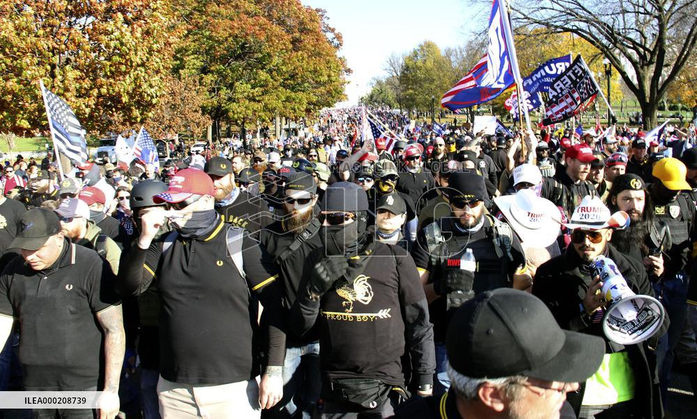 Trump supporters after U.S. presidential election