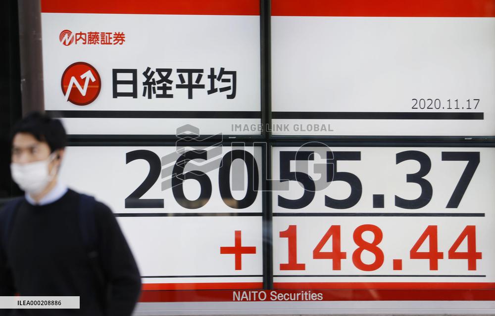 Tokyo stock surge