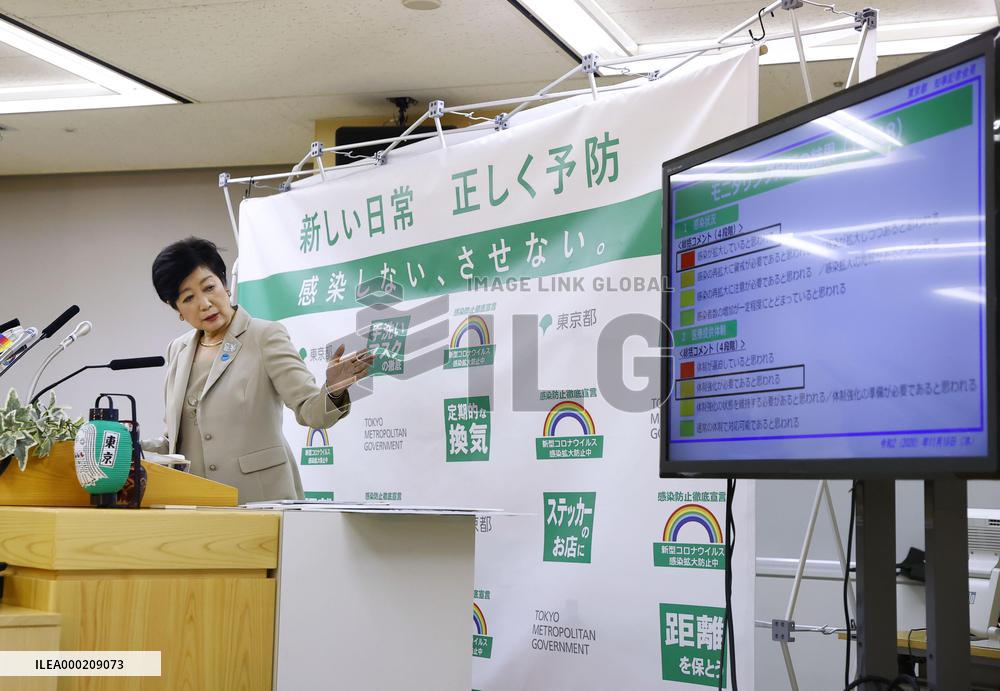 Coronavirus surge in Tokyo
