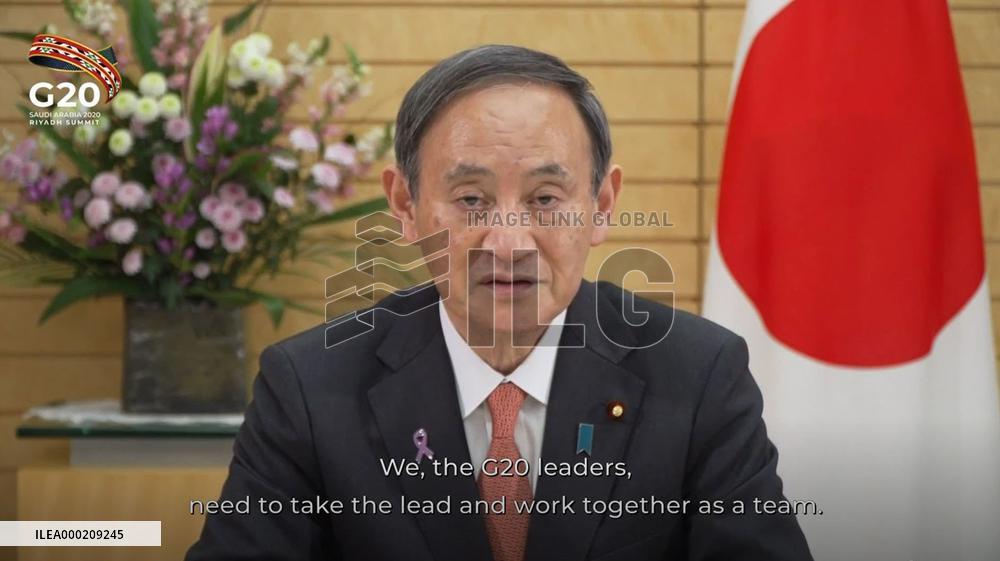 Japan PM Suga at G-20 summit