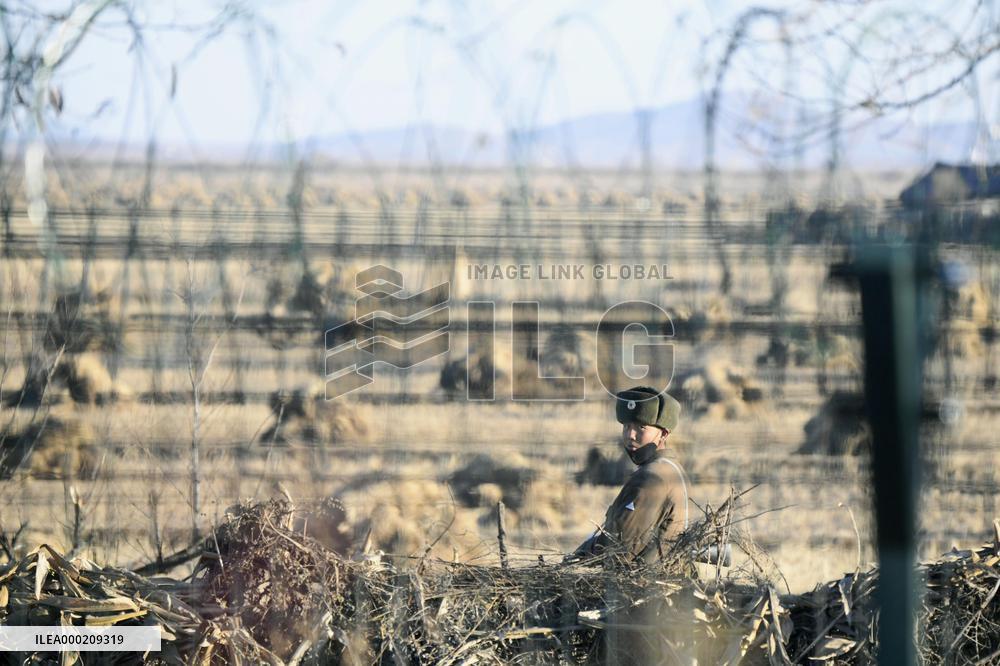 N. Korean border area with China