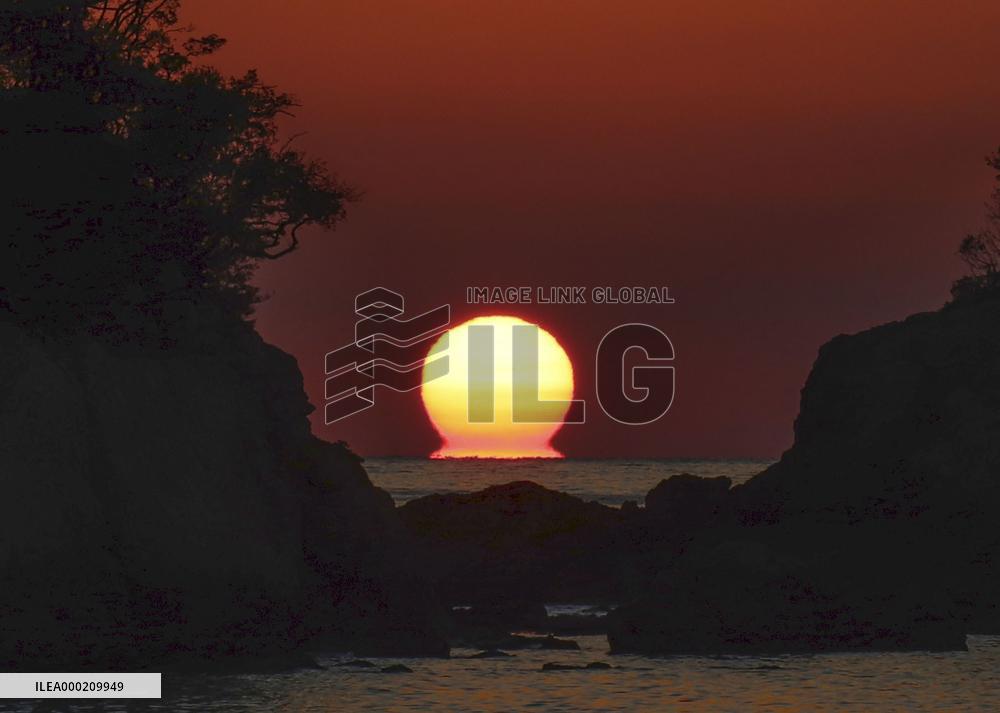 Sunset in western Japan