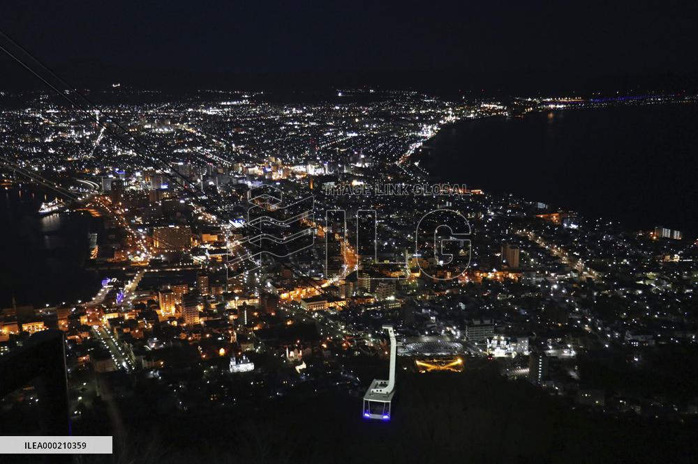 Night view of Hakodate