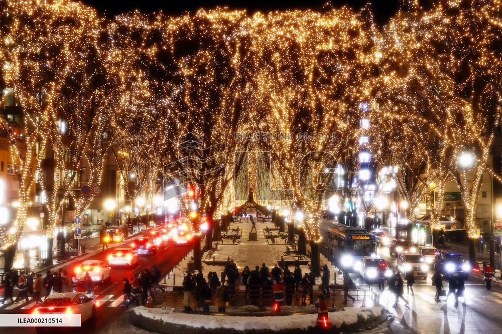 Illumination event in northeastern Japan