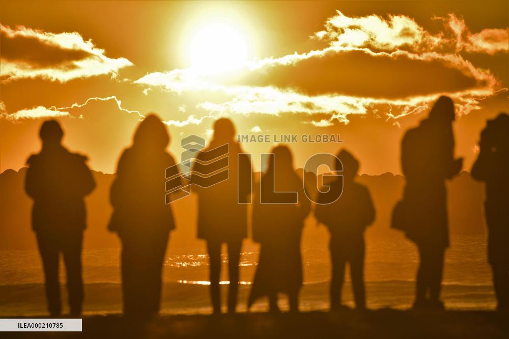 New Year sunrise in Japan