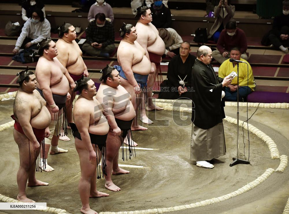 New Year Grand Sumo Tournament amid pandemic
