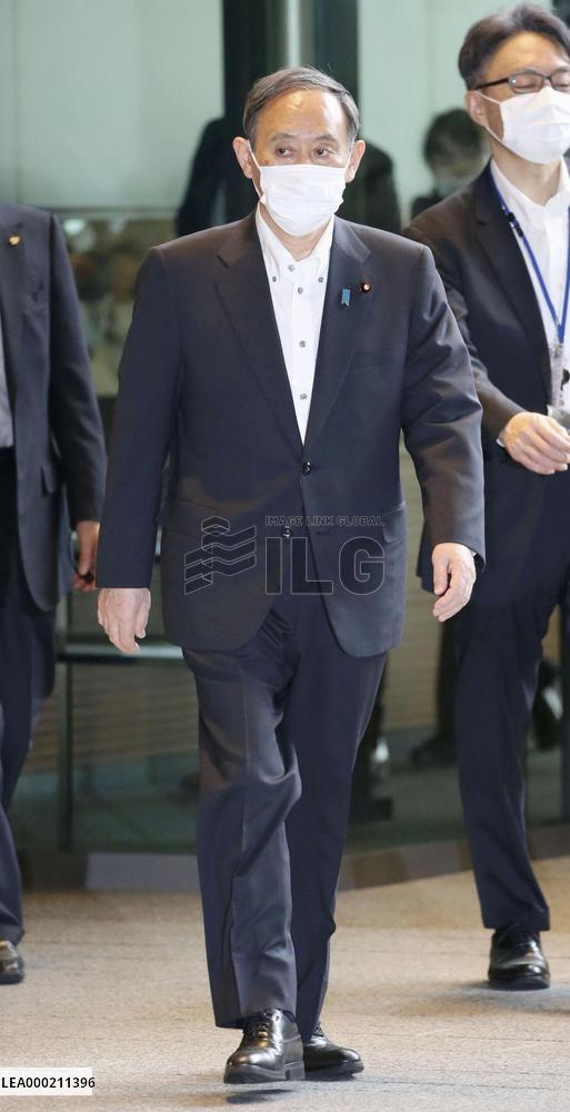 Japan PM Suga amid coronavirus pandemic