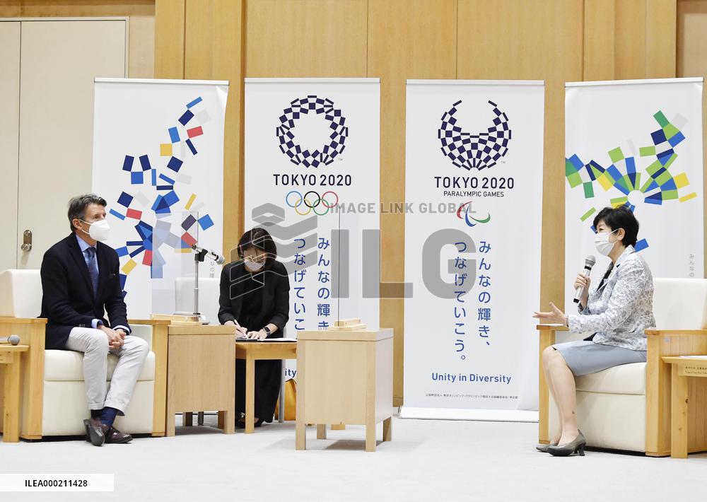 Tokyo governor meets World Athletics president