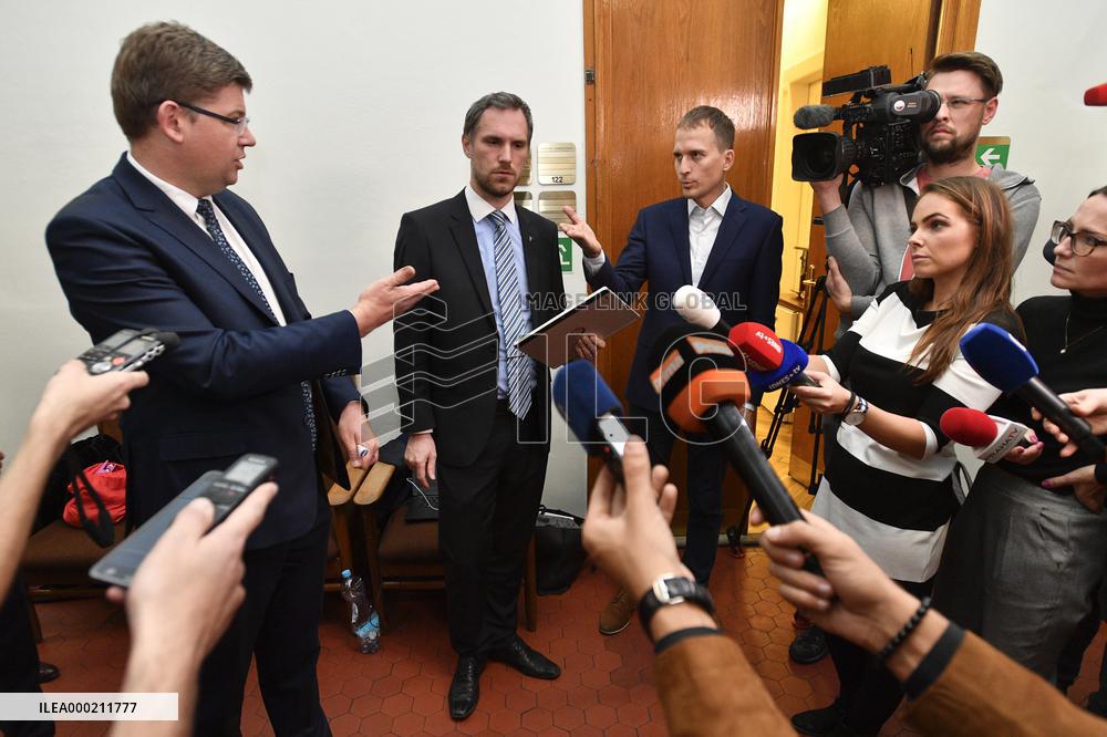 Zdenek Hrib, future Prague mayor, Jiri Pospisil, Jan Cizinsky