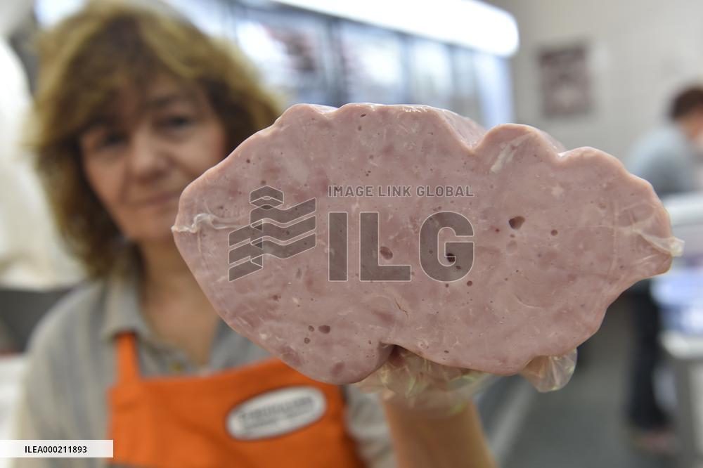 ham in the shape of the Czech Republic