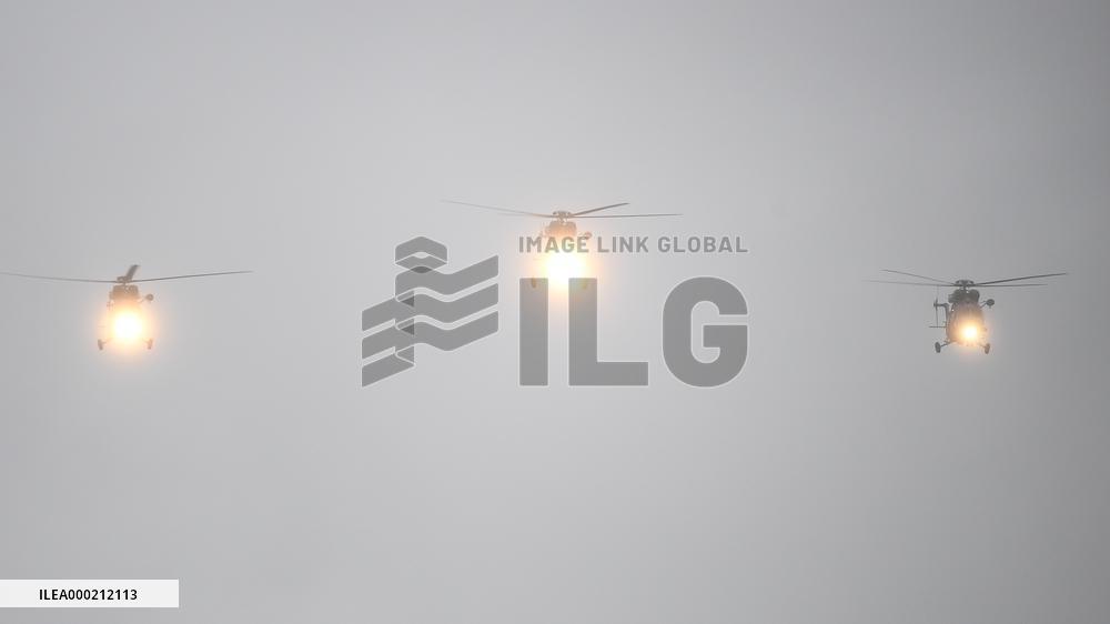 military parade on the occasion of 100th anniversary of Czechoslovakia's establishment, Sokol helicopter