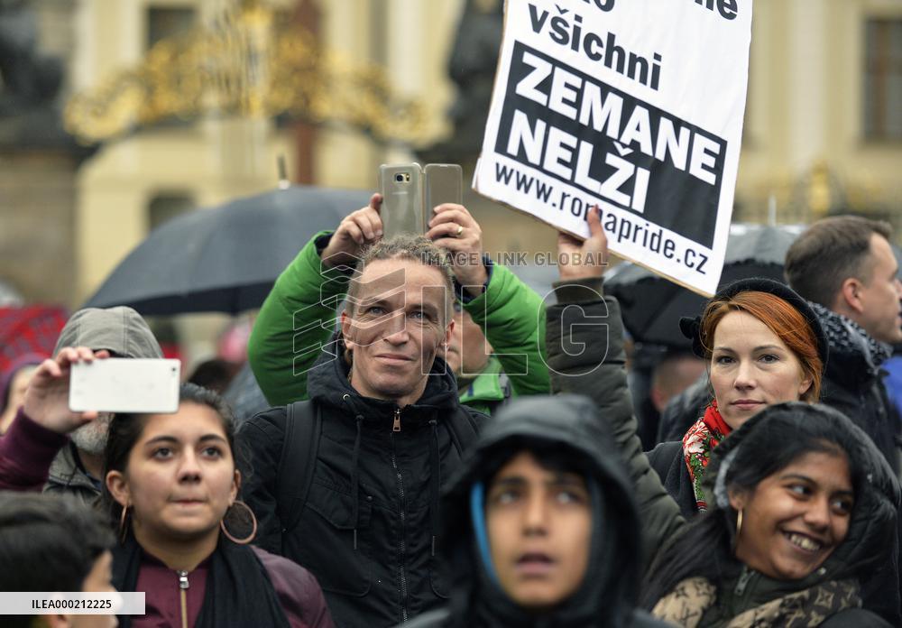 Roma Pride 2018 in Prague, Ivan Bartos, Lydie Franka Bartosova