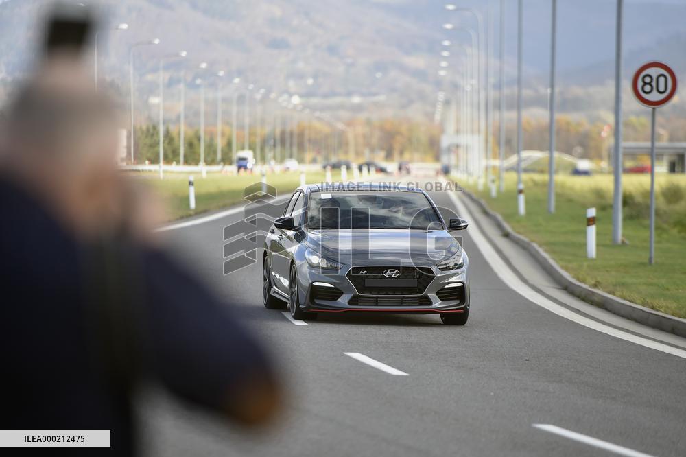Hyundai, Nosovice, celebrations, i30 Fastback N car at test polygon