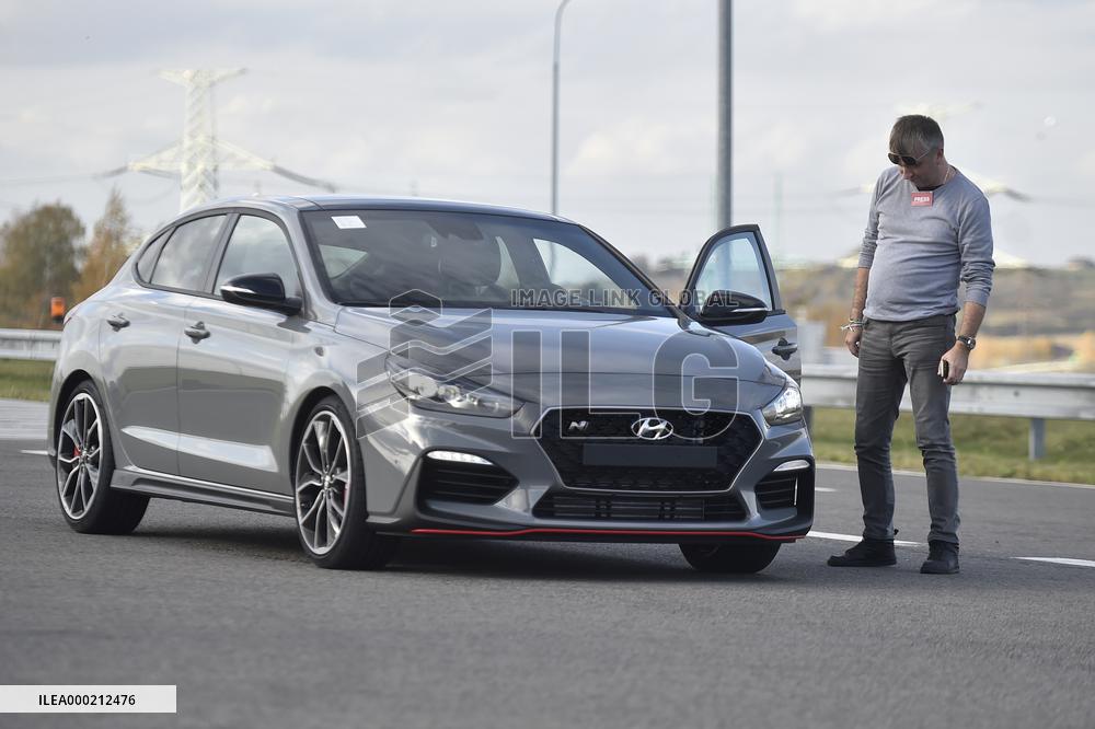 Hyundai, Nosovice, celebrations, i30 Fastback N car at test polygon