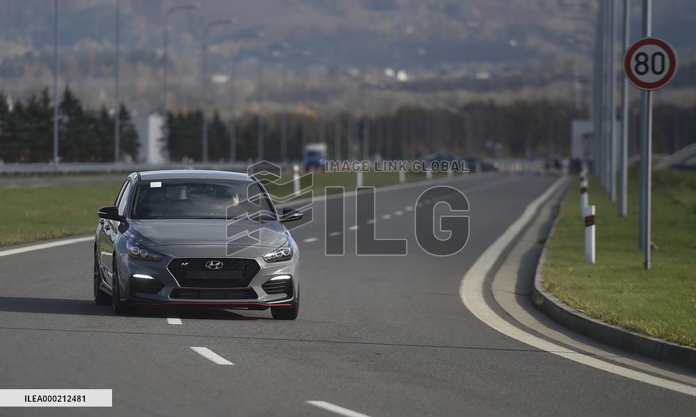 Hyundai, Nosovice, celebrations, i30 Fastback N car at test polygon