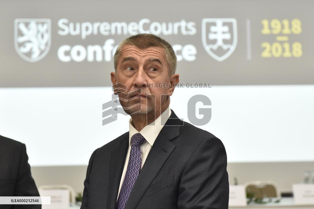 Andrej Babis, Supreme Courts in Changing Times international conference