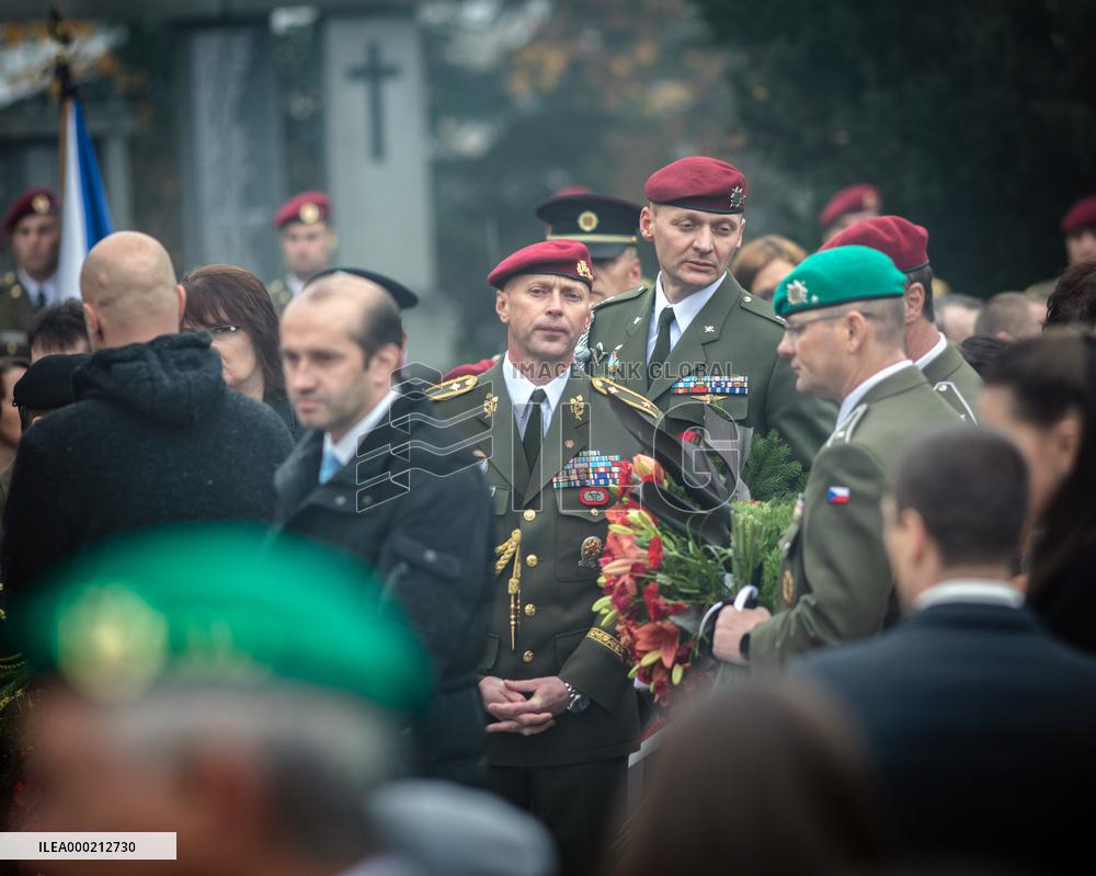 funeral with military honours of Czech soldier Tomas Prochazka who was killed in Afghanistan