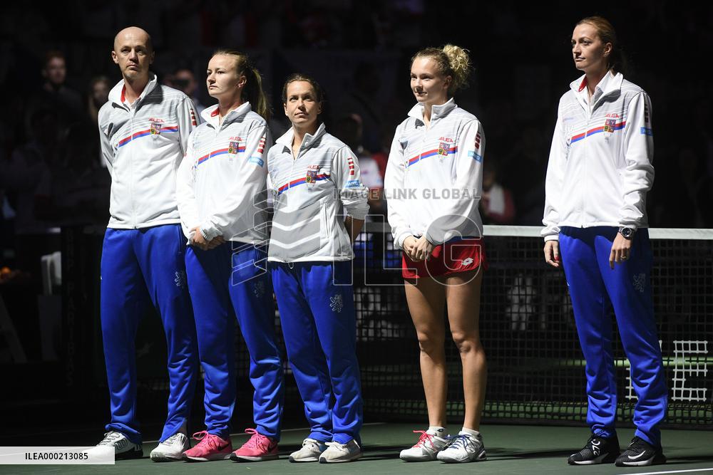 Petr Pala, Barbora Krejcikova, Barbora Strycova, Katerina Siniakova, Petra Kvitova