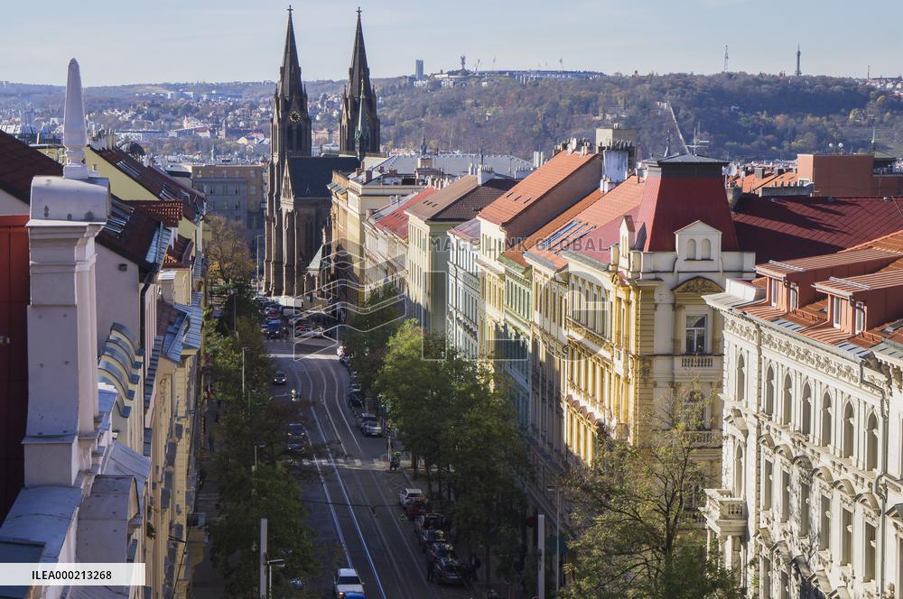Prague, Korunni Street, Saint Ludmila Church, Vinohrady