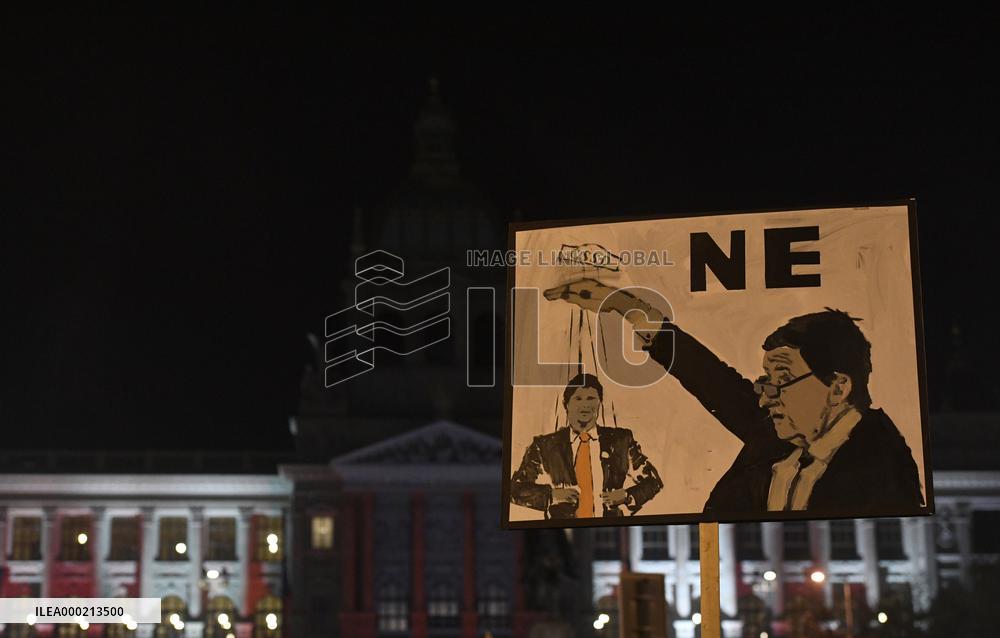protest against PM Andrej Babis