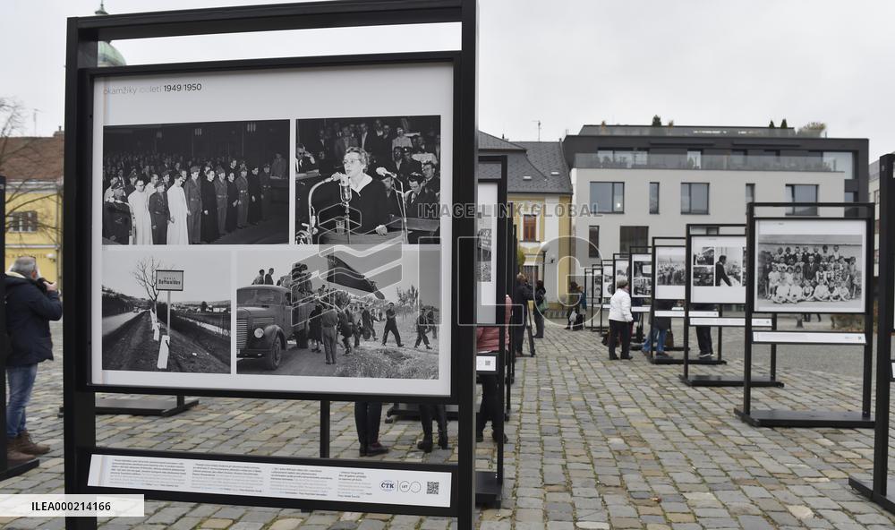 A touring exhibition of photographs from the archives of the Czech News Agency (CTK), The Moments of the Century exhibition