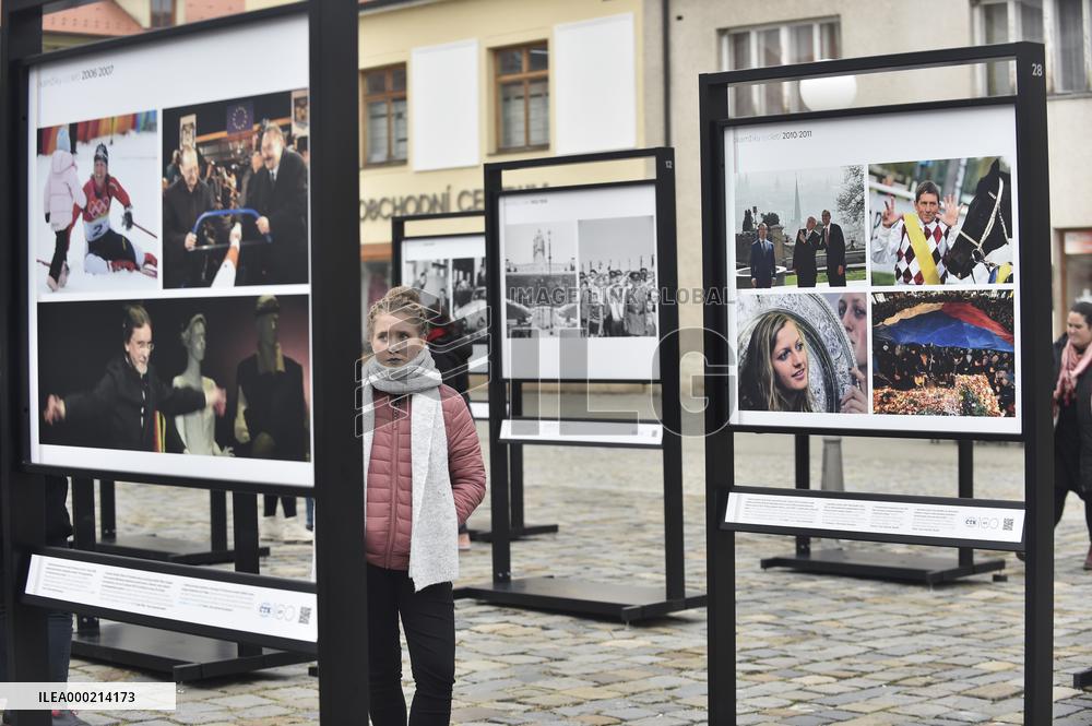 A touring exhibition of photographs from the archives of the Czech News Agency (CTK), The Moments of the Century exhibition
