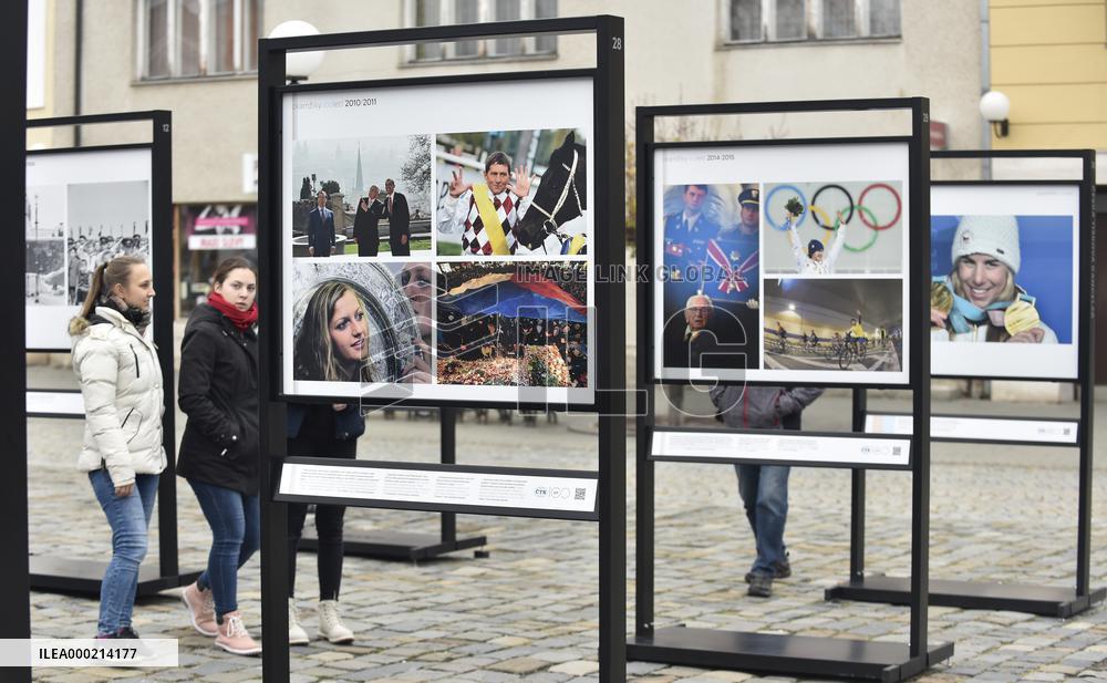 A touring exhibition of photographs from the archives of the Czech News Agency (CTK), The Moments of the Century exhibition